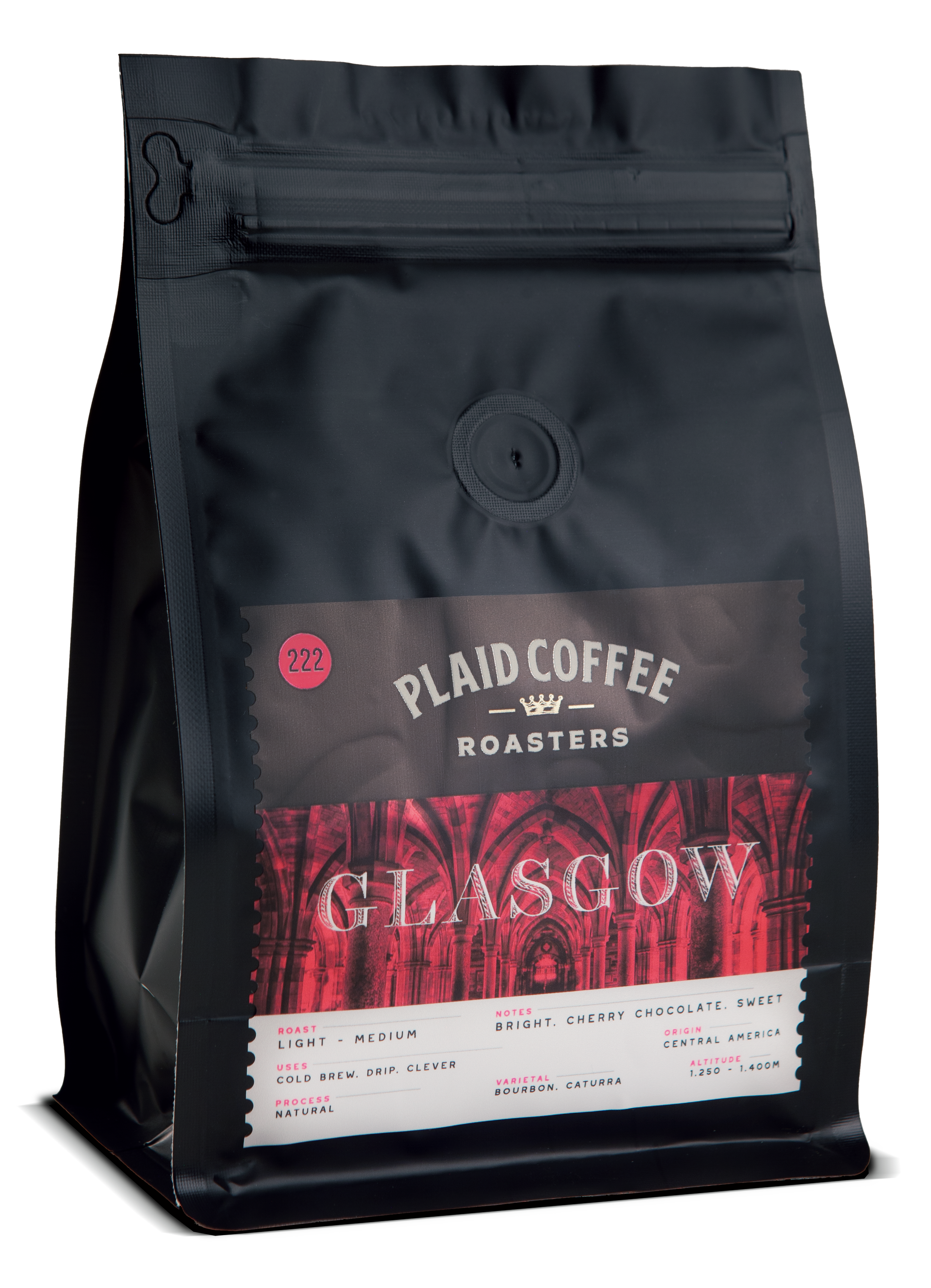 Plaid Coffee Glasgow light/medium roast bag