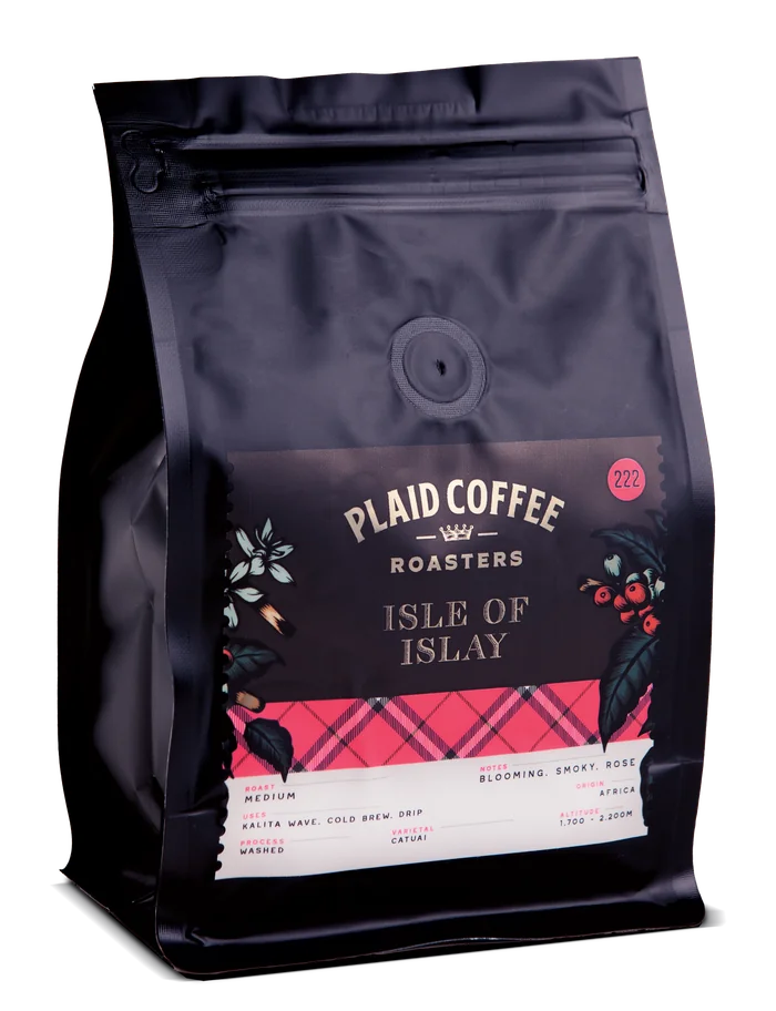 Plaid Coffee Isle of Islay medium roast bag